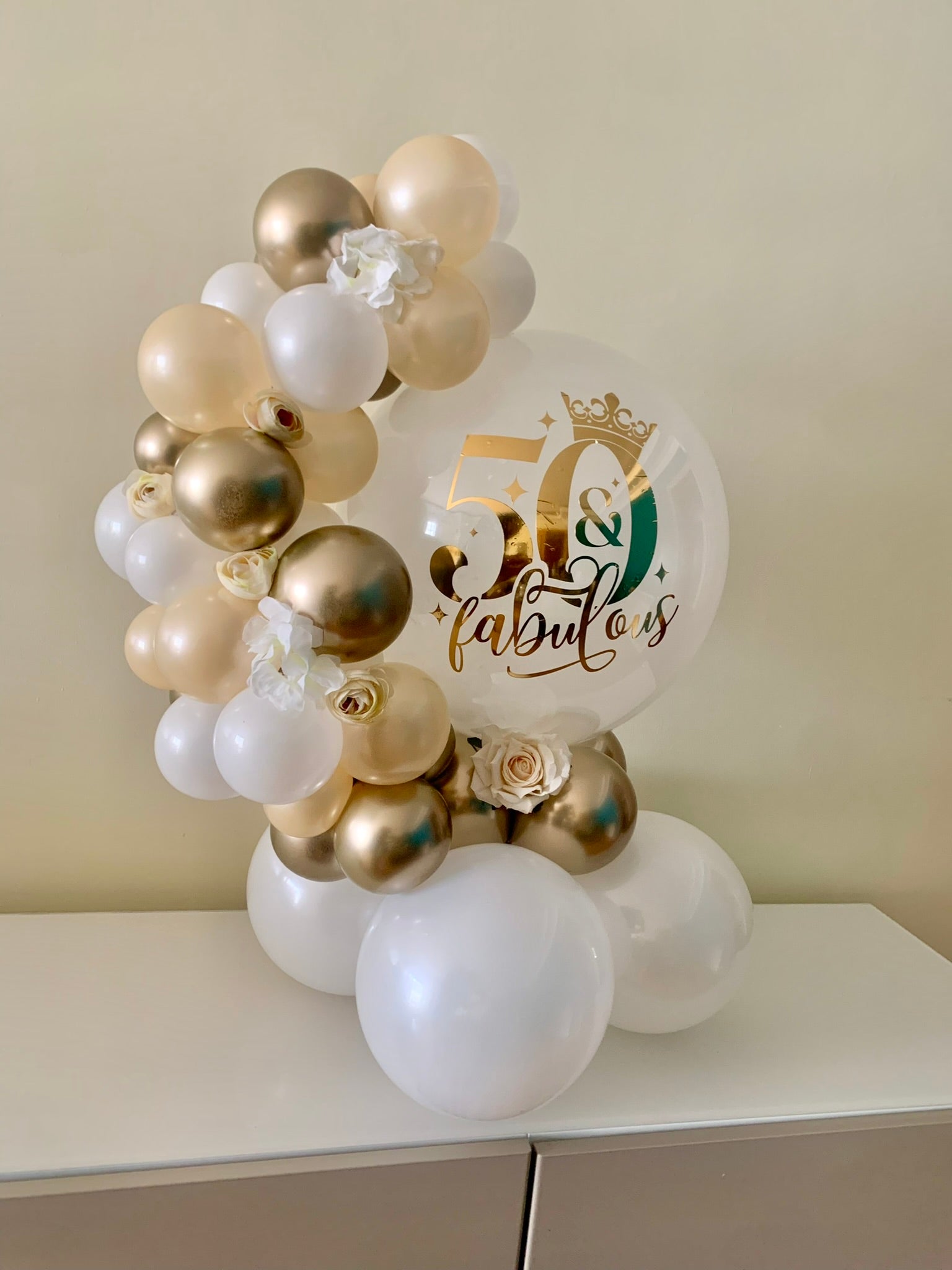 Centro de mesa orgânico personalizado