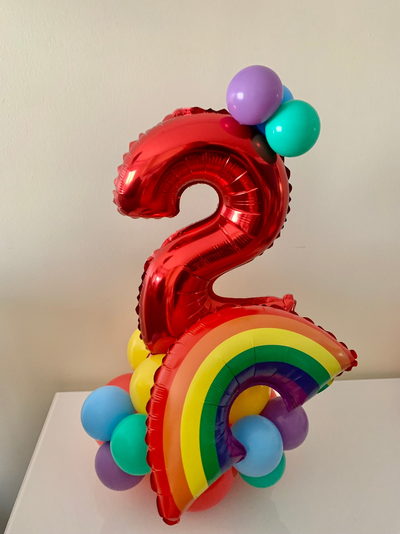 Centro de mesa temático com idade