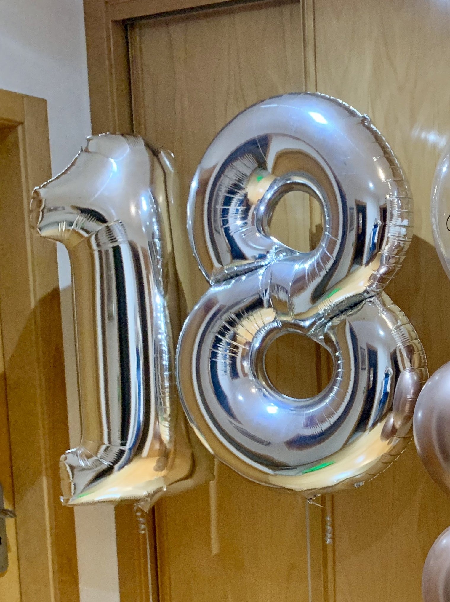 Balão número com hélio