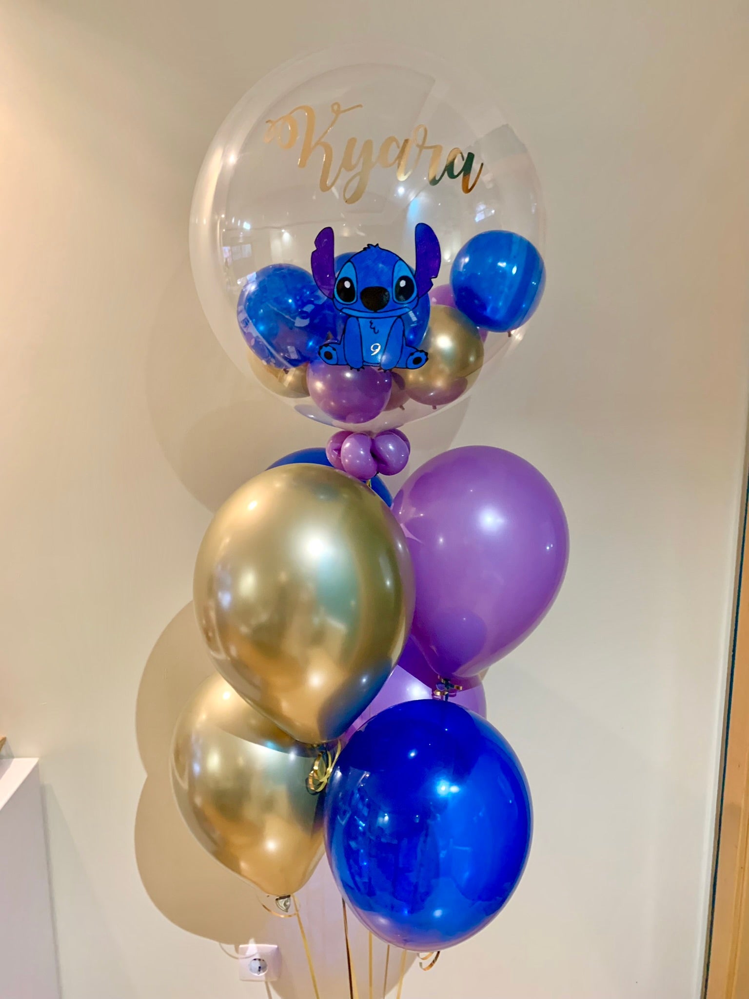 Bouquet de balões personalizado (Bubble + 6 latex)