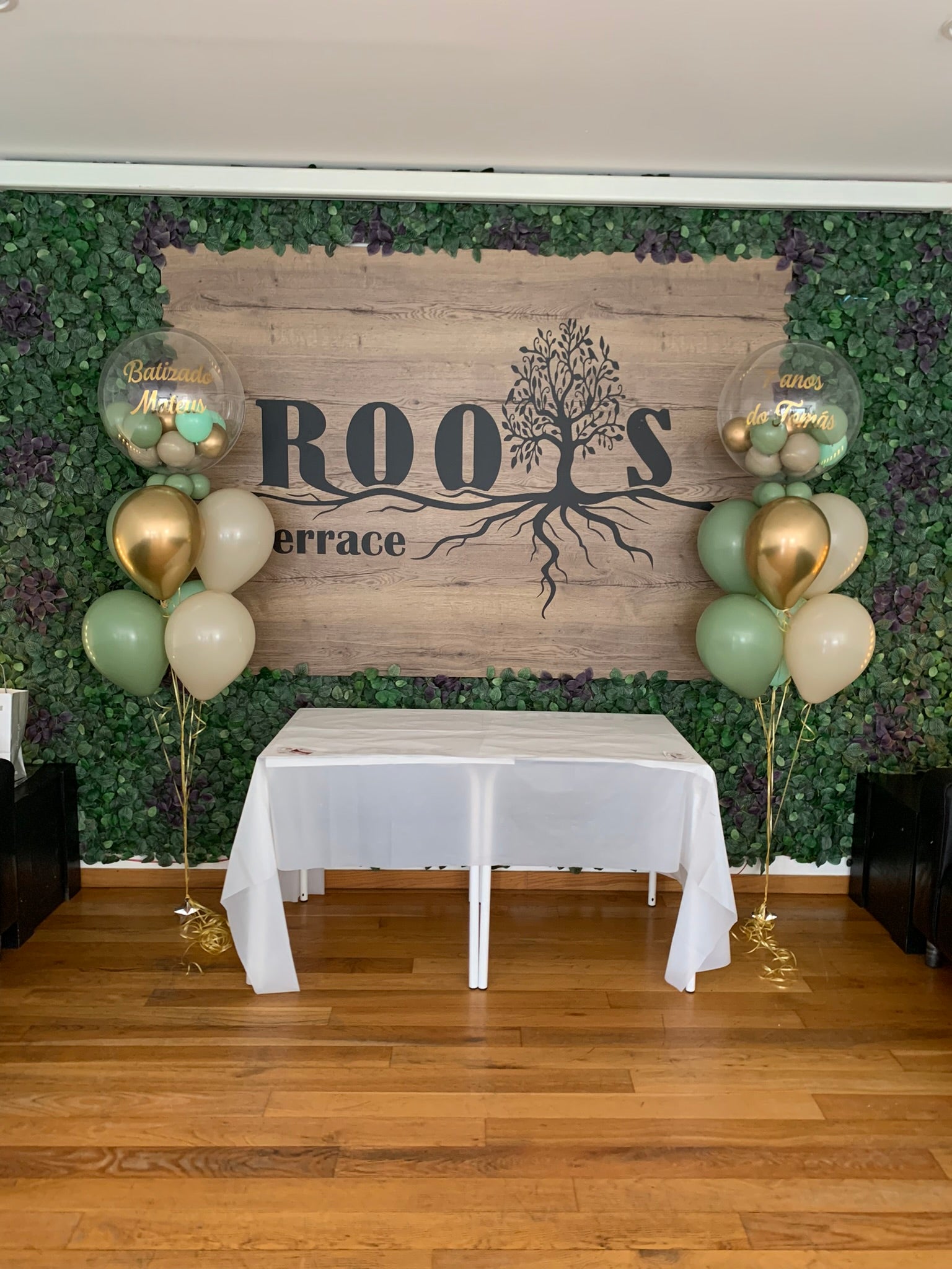 Bouquet de balões personalizado (Bubble + 6 latex)